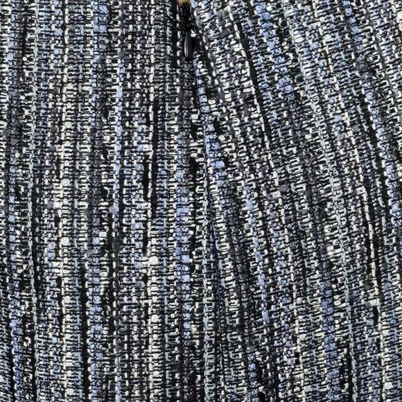 2/$30 Anne Klein Blue Tweed Textured Pencil Skirt Size 8 - Picture 5 of 9